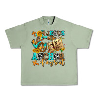 Oil Green jesus is the anchor of my soul Urban Heavy Tee - AdoDesignShop