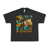 Pigment Black jesus is the anchor of my soul Urban Heavy Tee - AdoDesignShop