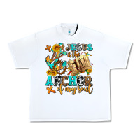 White jesus is the anchor of my soul Urban Heavy Tee - AdoDesignShop