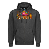 Charcoal Heather cowgirl Zipper Hoodie - LillyAllenDesigns