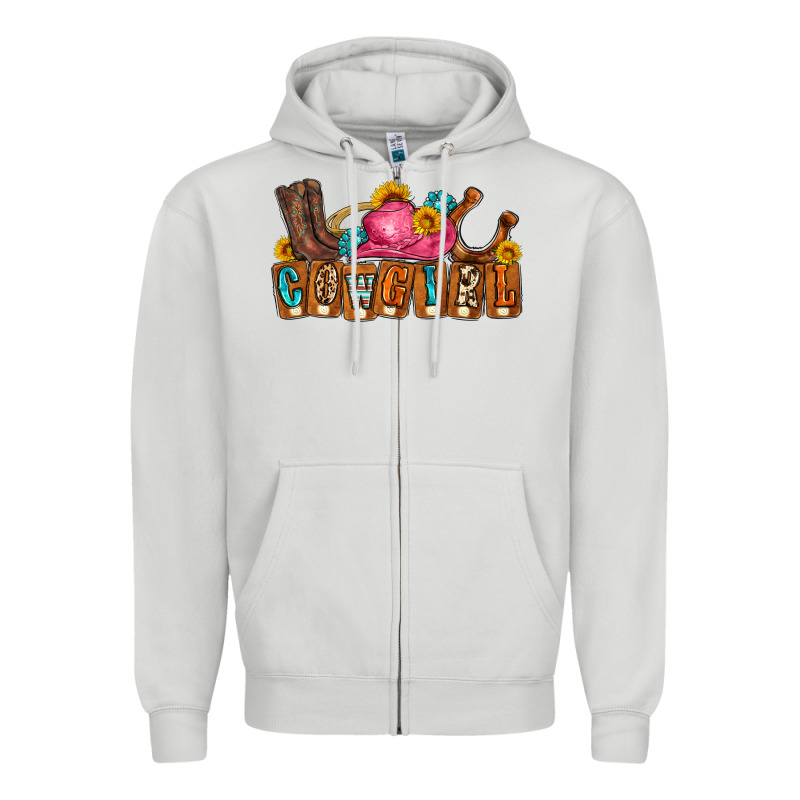 Cowgirl Zipper Hoodie by LillyAllenDesigns | Teevron