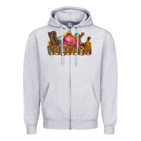Heather Grey cowgirl Zipper Hoodie - LillyAllenDesigns