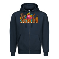 Navy cowgirl Zipper Hoodie - LillyAllenDesigns