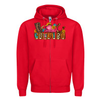 Red cowgirl Zipper Hoodie - LillyAllenDesigns