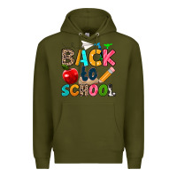 Army Green back to school Premium Hoodie - texasbilliewilder