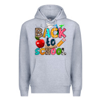 Heather Grey back to school Premium Hoodie - texasbilliewilder