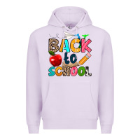 Lilac back to school Premium Hoodie - texasbilliewilder
