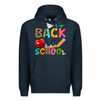 Navy back to school Premium Hoodie - texasbilliewilder