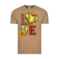 Vintage Coffee western love softball Vintage Tee - LillyAllenDesigns