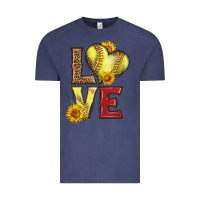 Vintage Denim western love softball Vintage Tee - LillyAllenDesigns