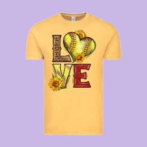 Western Love Softball Vintage Tee Designed By Lillyallendesigns