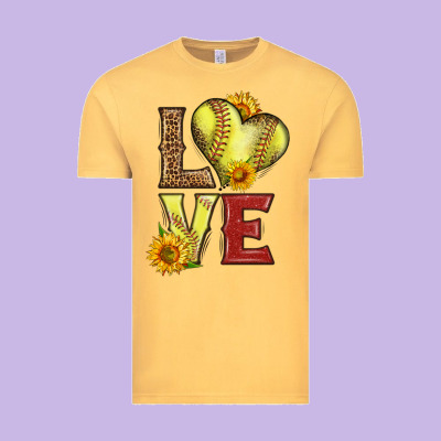 Western Love Softball Vintage Tee Designed By Lillyallendesigns