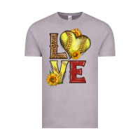 Vintage Zinc western love softball Vintage Tee - LillyAllenDesigns