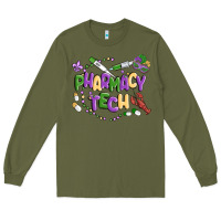 Army Green pharmacy tech Long Sleeve Tee - MaliasSmallBusiness