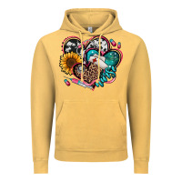 Vintage Mustard nurse hearts Vintage Hoodie - Jasminsmagicworld