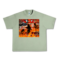 Oil Green Western Firefighters With Thin Red Line Urban Heavy Tee - LillyAllenDesigns