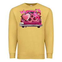 Antique Gold cancer truck back view Premium Sweatshirt - NancyCooperArtShop