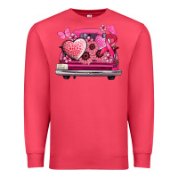 Cardinal cancer truck back view Premium Sweatshirt - NancyCooperArtShop
