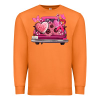 Carrot cancer truck back view Premium Sweatshirt - NancyCooperArtShop