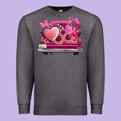 Cancer Truck Back View Premium Sweatshirt Designed By Nancycooperartshop