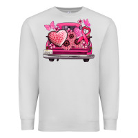 Dove Grey cancer truck back view Premium Sweatshirt - NancyCooperArtShop