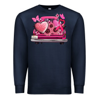 Navy cancer truck back view Premium Sweatshirt - NancyCooperArtShop