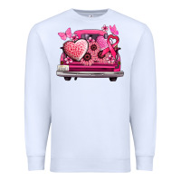White cancer truck back view Premium Sweatshirt - NancyCooperArtShop