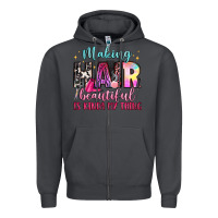 Smoke making hair beautiful is kinda my thing Zipper Hoodie - LillyAllenDesigns