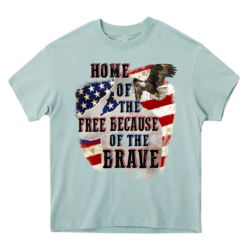 Home Of The Free Because Of The Brave 4th Of July Heavy Core Tee by CowGirlArtShop | Teevron