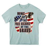 Arona Home of the free because of the brave 4th of july Heavy Core Tee - CowGirlArtShop