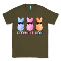Army Green peepin it real easter glitter Classic Tee - MaliasSmallBusiness