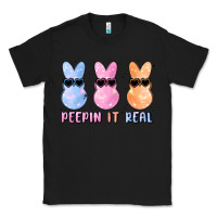 Black peepin it real easter glitter Classic Tee - MaliasSmallBusiness