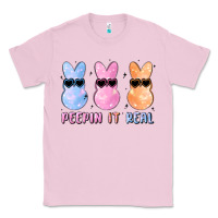Bubblegum Pink peepin it real easter glitter Classic Tee - MaliasSmallBusiness