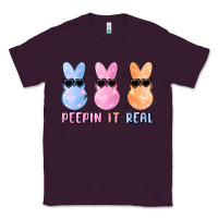 Plum peepin it real easter glitter Classic Tee - MaliasSmallBusiness