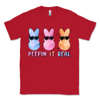 Red peepin it real easter glitter Classic Tee - MaliasSmallBusiness