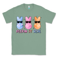Sage peepin it real easter glitter Classic Tee - MaliasSmallBusiness