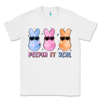 White peepin it real easter glitter Classic Tee - MaliasSmallBusiness