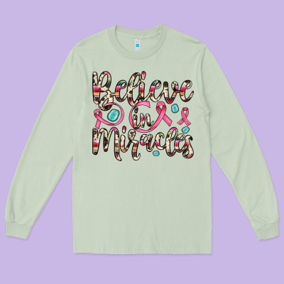 Believe In Miracles Long Sleeve Tee Designed By Jahusdesignshop