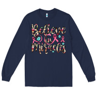 Navy believe in miracles Long Sleeve Tee - JahusDesignShop