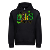 Black One lucky mom St. Patrick's Urban Hoodie - OliviaCreatesArt