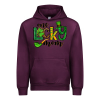 Mauve Wine One lucky mom St. Patrick's Urban Hoodie - OliviaCreatesArt