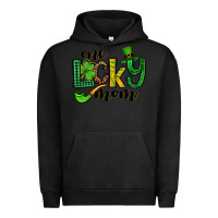 Pigment Black One lucky mom St. Patrick's Urban Hoodie - OliviaCreatesArt
