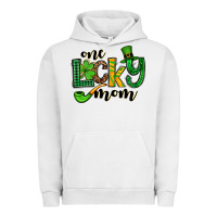 Pigment Lunar Rock One lucky mom St. Patrick's Urban Hoodie - OliviaCreatesArt