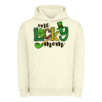 Pigment Pistachio One lucky mom St. Patrick's Urban Hoodie - OliviaCreatesArt