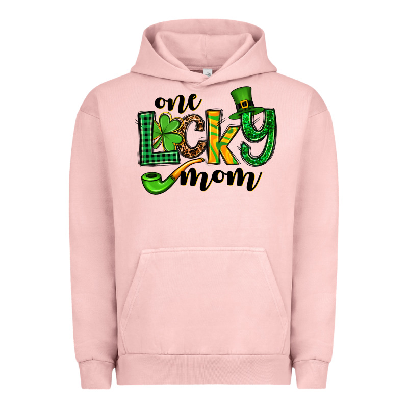 One Lucky Mom St. Patrick's Urban Hoodie by OliviaCreatesArt | Teevron
