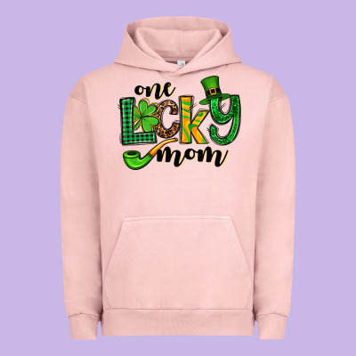 One Lucky Mom St. Patrick's Urban Hoodie Designed By Oliviacreatesart