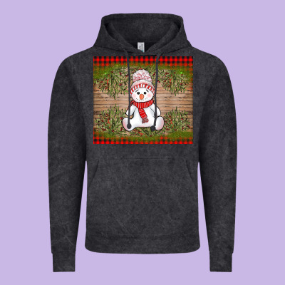 Christmas Snowman Vintage Hoodie Designed By Adodesignshop