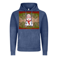 Vintage Denim Christmas snowman Vintage Hoodie - AdoDesignShop