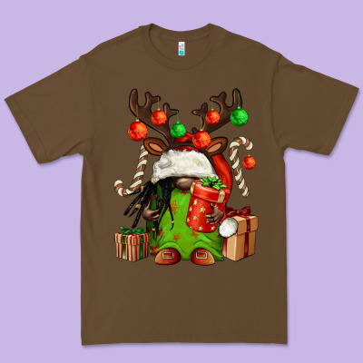 Christmas Afro Gnomes Premium Tee Designed By Fadigitalartstudio