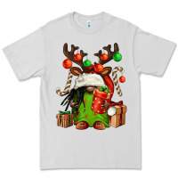 Dove Grey christmas afro gnomes Premium Tee - FaDigitalArtStudio